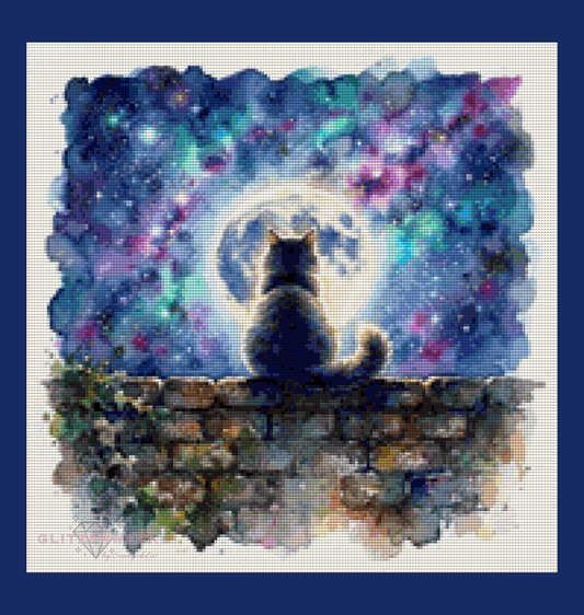 Farbenspiel der Nacht by MbS-Ai 50x50cm 100 Farben