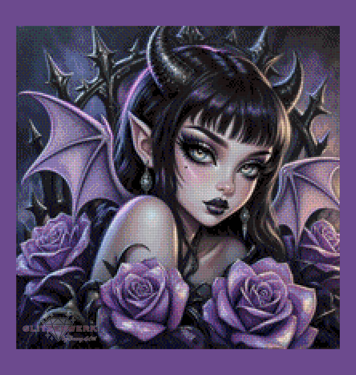 Shadow Rose by Teddy's Kreativchaos 50x50cm 80 Farben