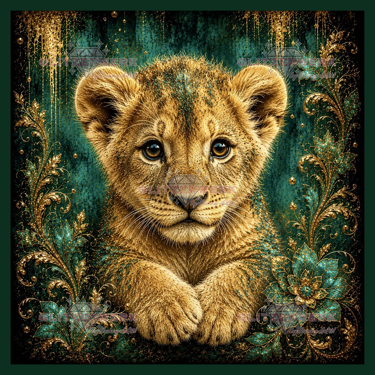 Löwenherz by CaroFelicia 50x50cm 90 Farben