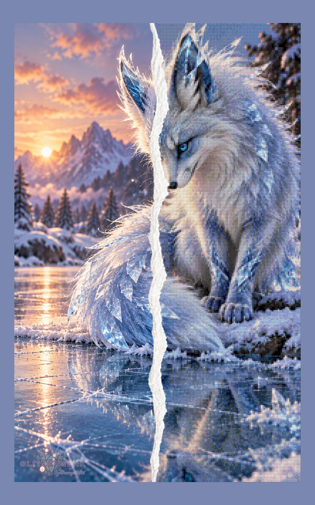 Eisfuchs by Tamina 50x80cm 120 Farben mit 4x Sonderfarben
