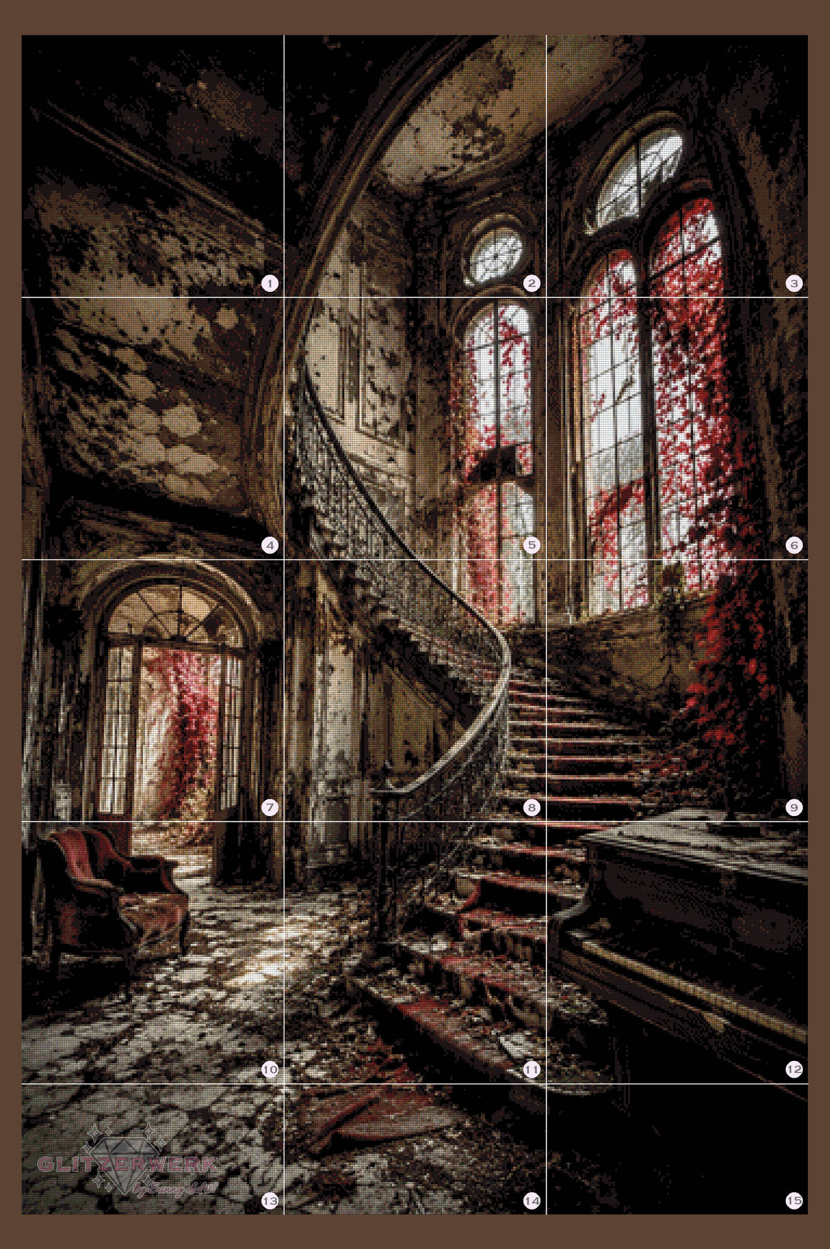 Das vergessene Herrenhaus by CaroFelicia 90x135cm 130 Farben