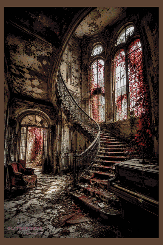 Das vergessene Herrenhaus by CaroFelicia 90x135cm 130 Farben