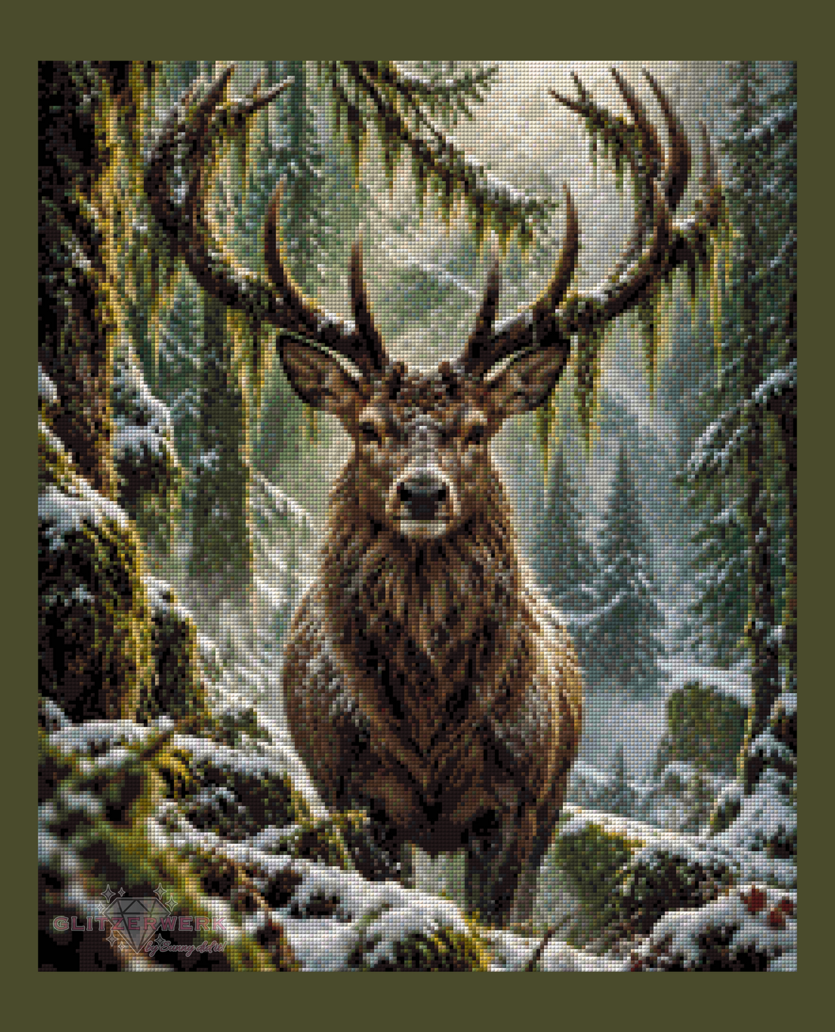 Hirsch by Tamina 50x60cm 95 Farben