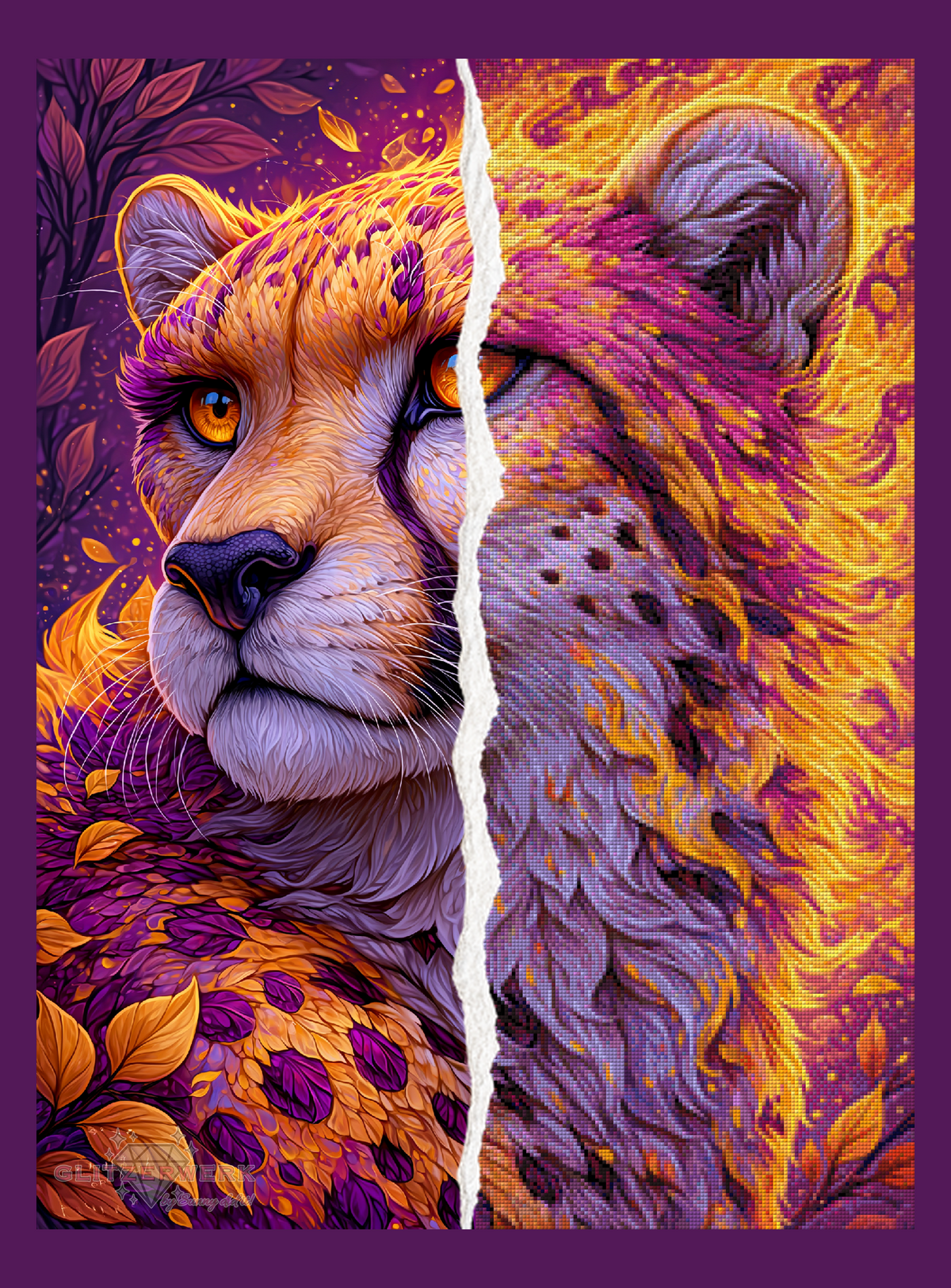 Flammenfell by Funkelreich 60x80cm 100 Farben