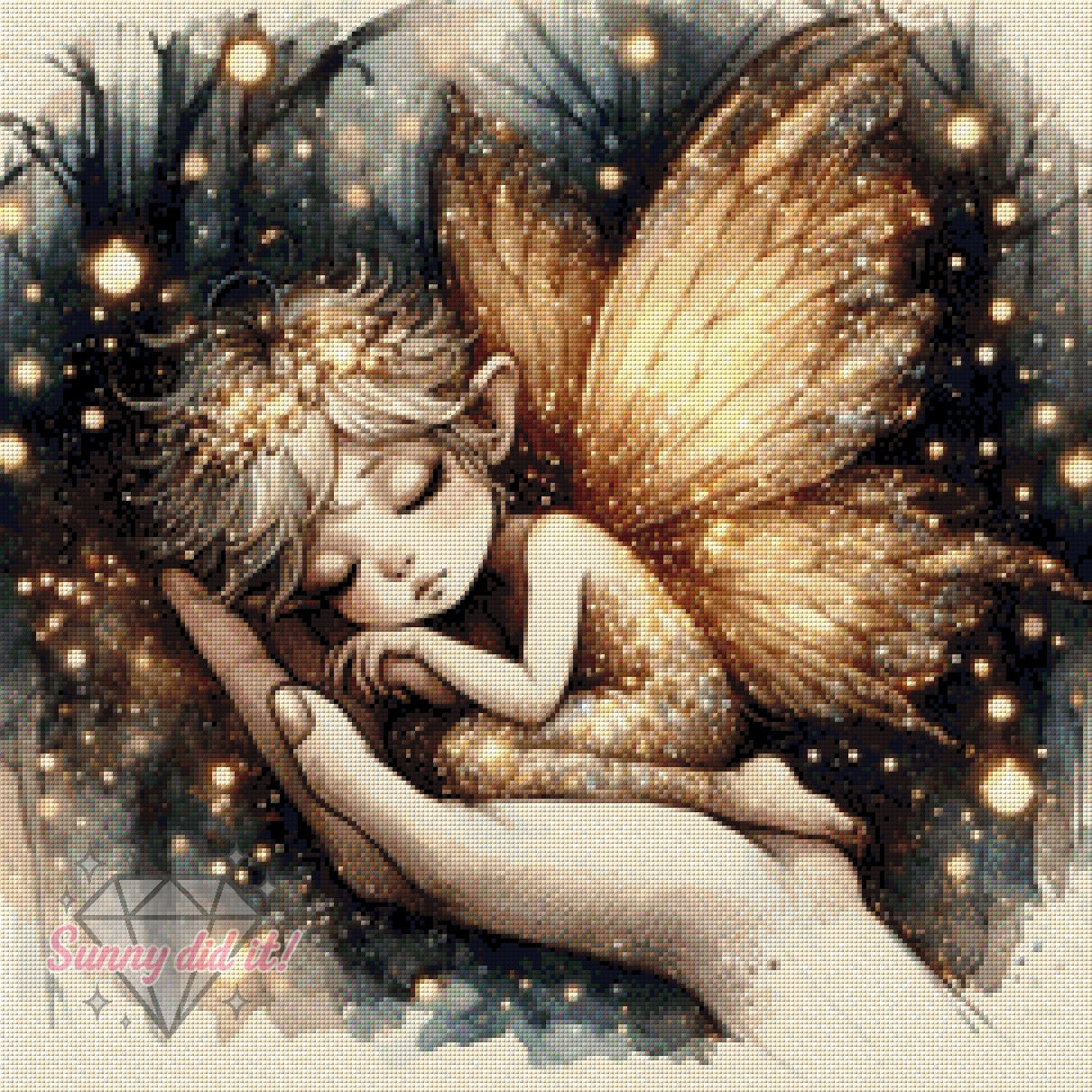 Goldenes Engelchen by Sandra's KI Designs