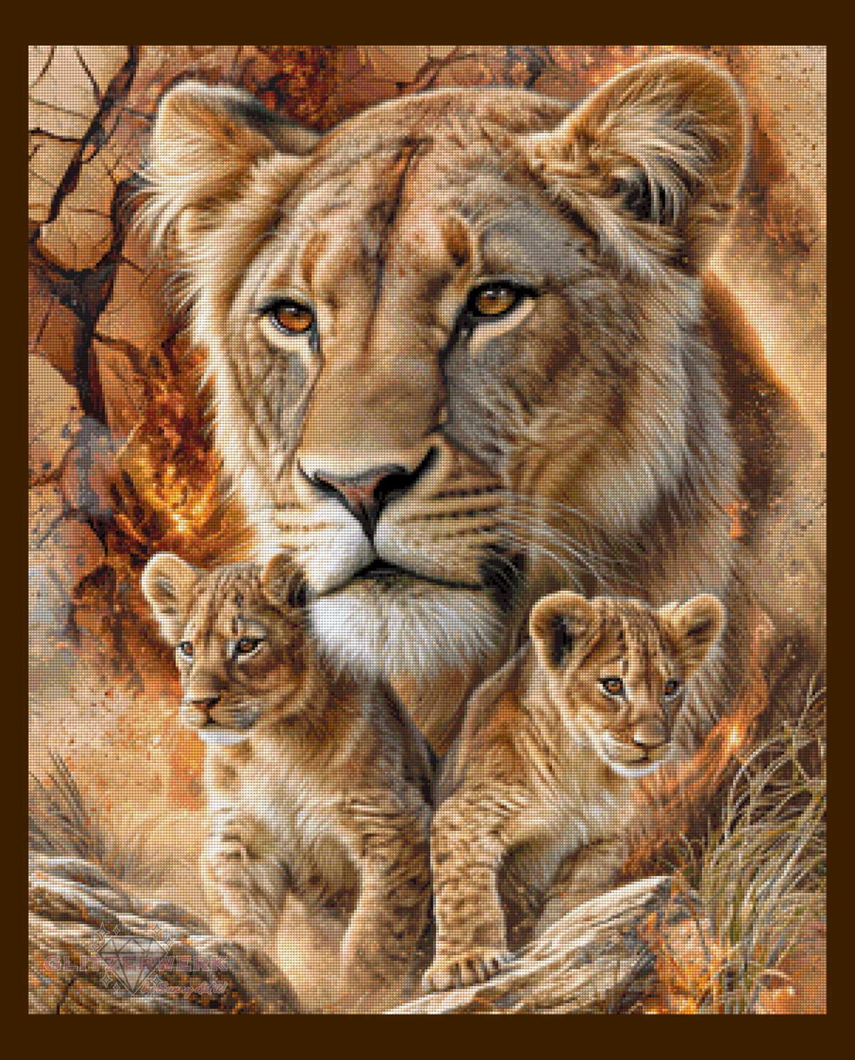 Unter Mamas Blick by Funkelreich 70x85cm 105 Farben