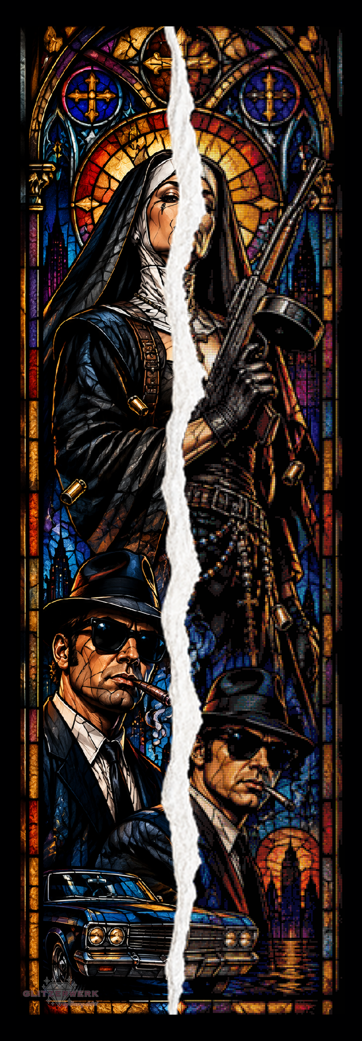 Heilige Sünde by Glitzerzwerk 50x150cm 125 Farben