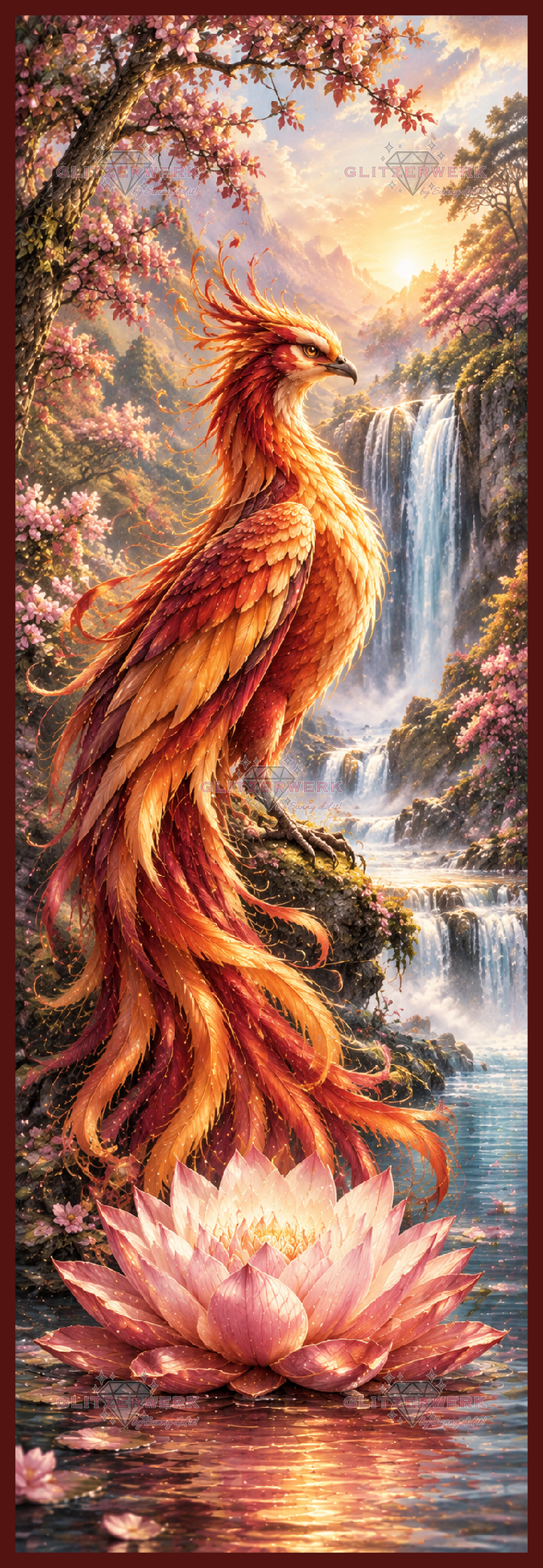 Quell der Wiedergeburt by Kaira AI Art 50x150cm 140 Farben