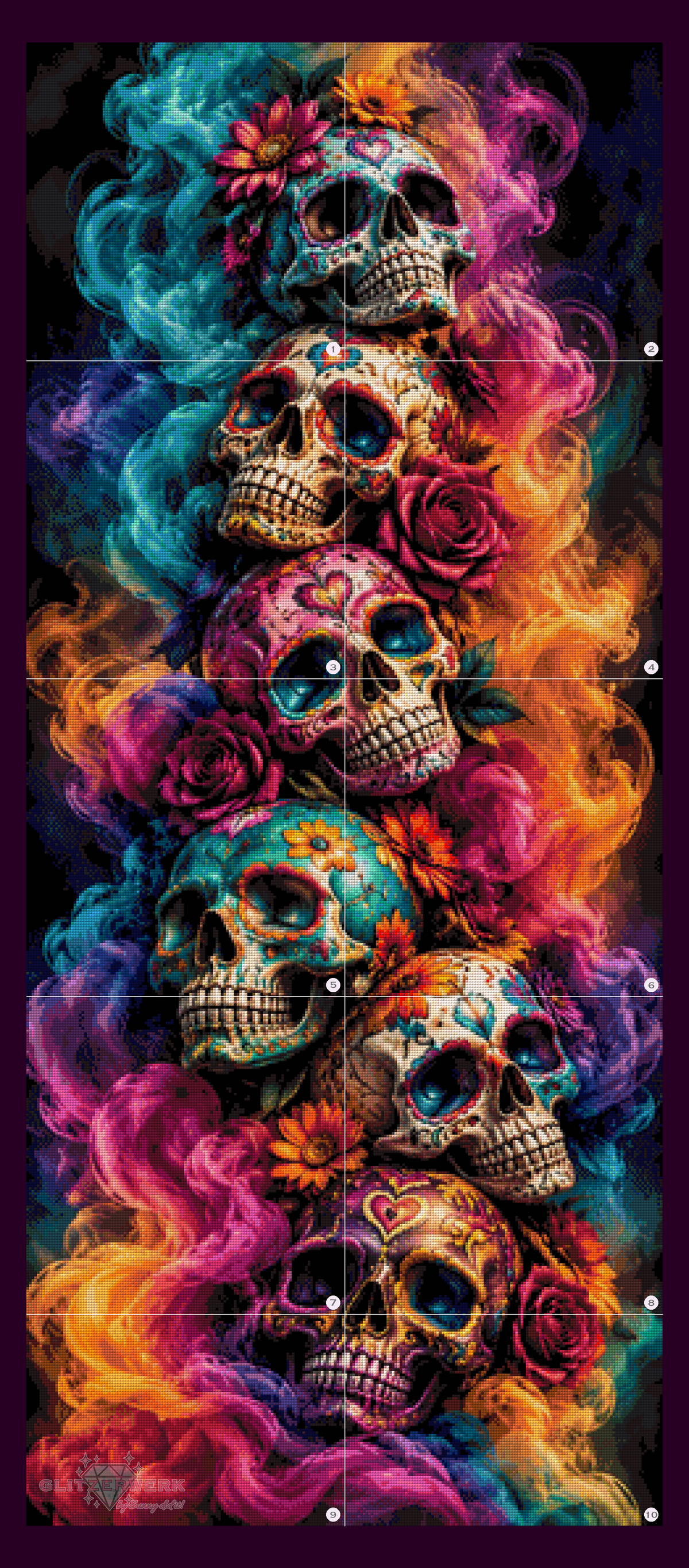 Souls of Smoke by Glitzerzwerk 60x140cm 140 Farben