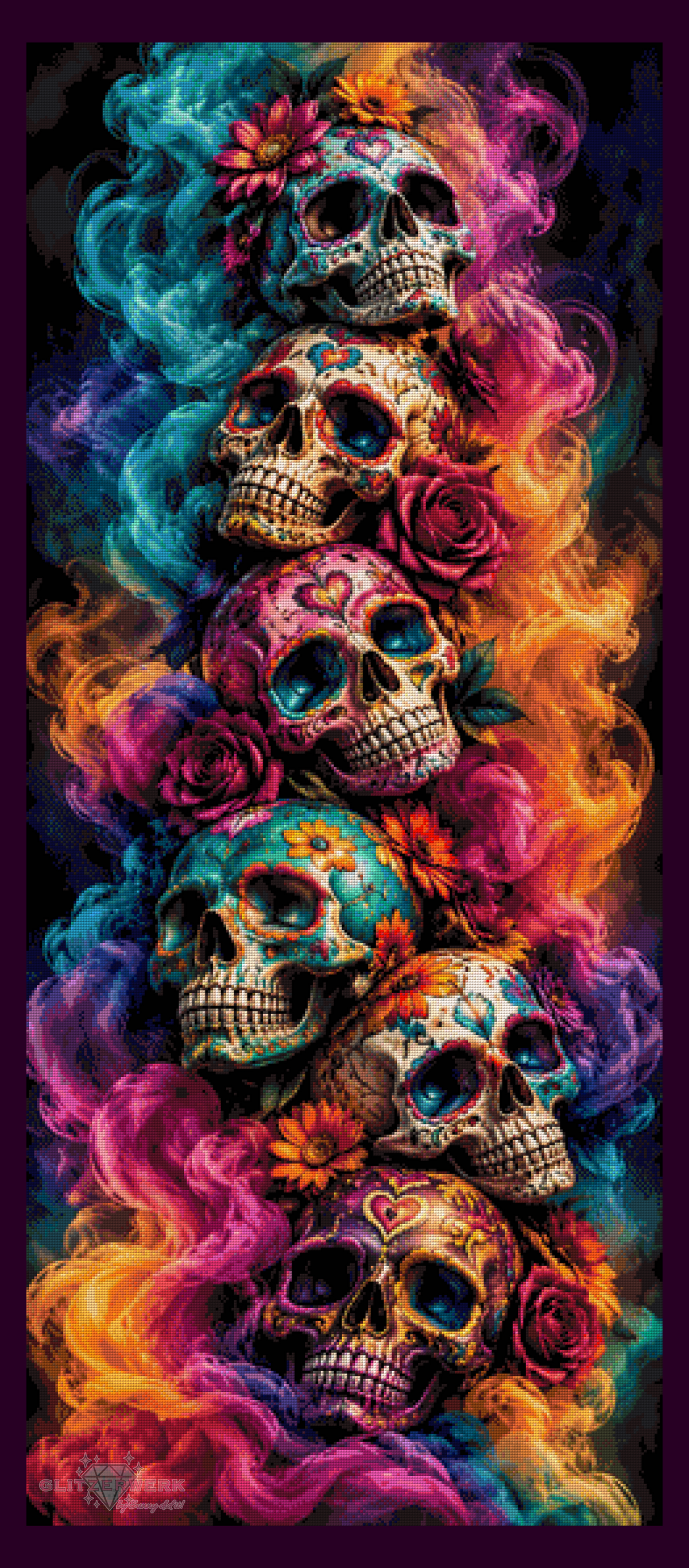 Souls of Smoke by Glitzerzwerk 60x140cm 140 Farben