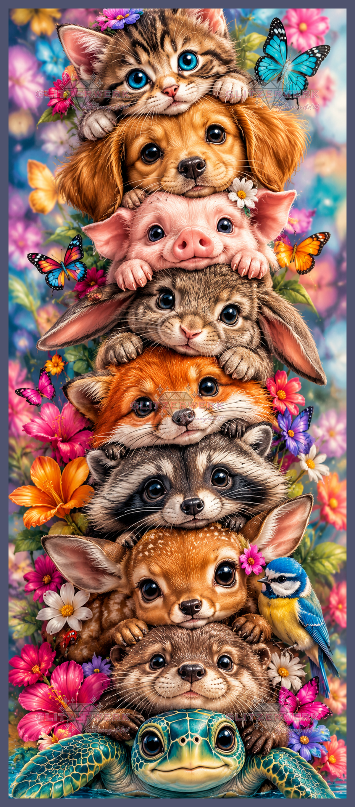 Tierische Kuschelpyrtamide by Glitzerzwerk 60x140cm 140 Farben