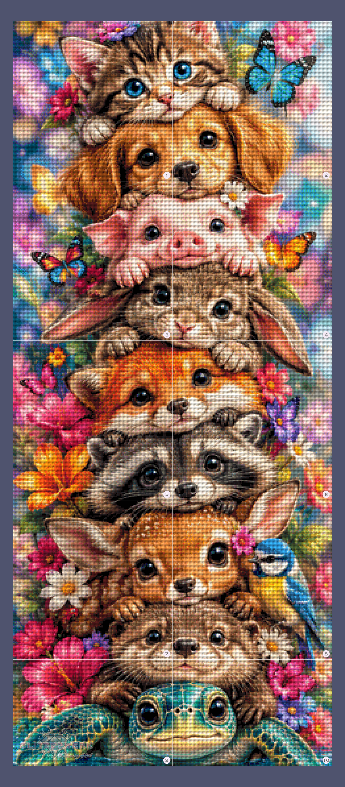 Tierische Kuschelpyrtamide by Glitzerzwerk 60x140cm 140 Farben