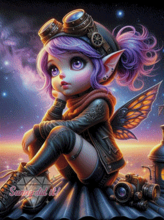 Steampunk Angel on the roof by Sandra's KI Designs