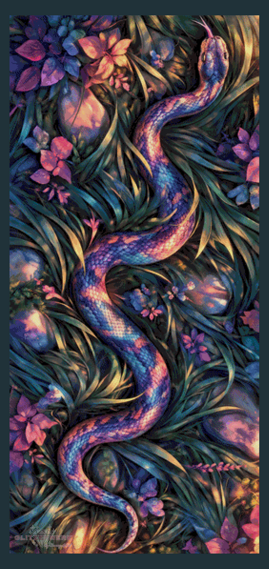 Scales of Starlight by Tiki_DIAMONDS.ai 65x140cm 135 Farben