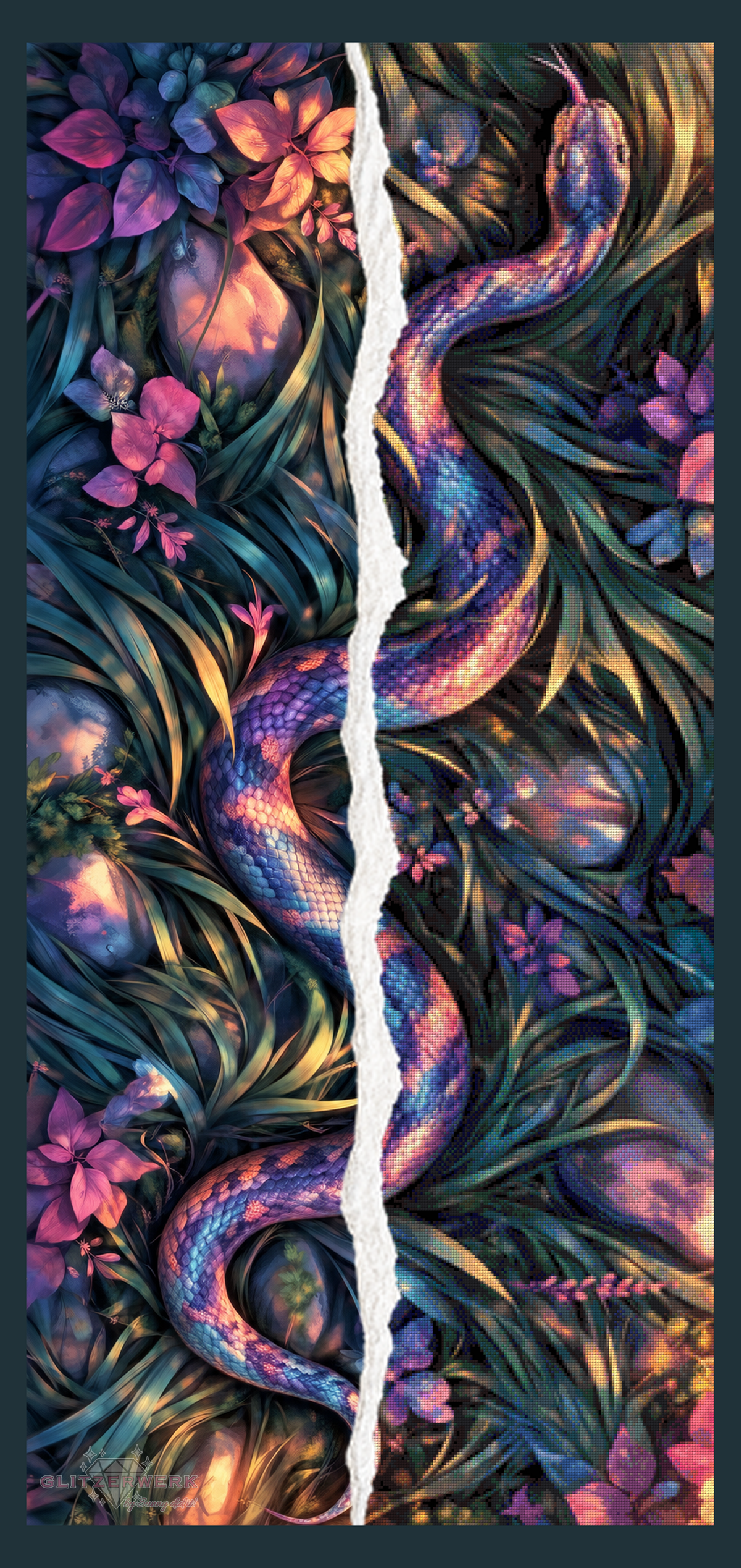 Scales of Starlight by Tiki_DIAMONDS.ai 65x140cm 135 Farben
