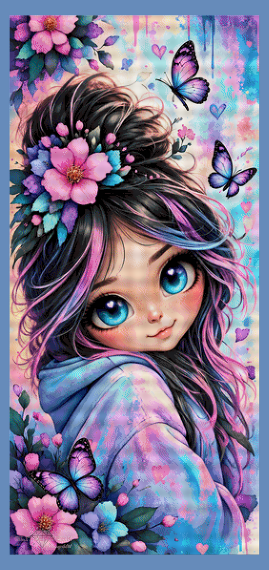 Butterfly Dreams by Tiki_DIAMONDS.ai 65x140cm 160 Farben