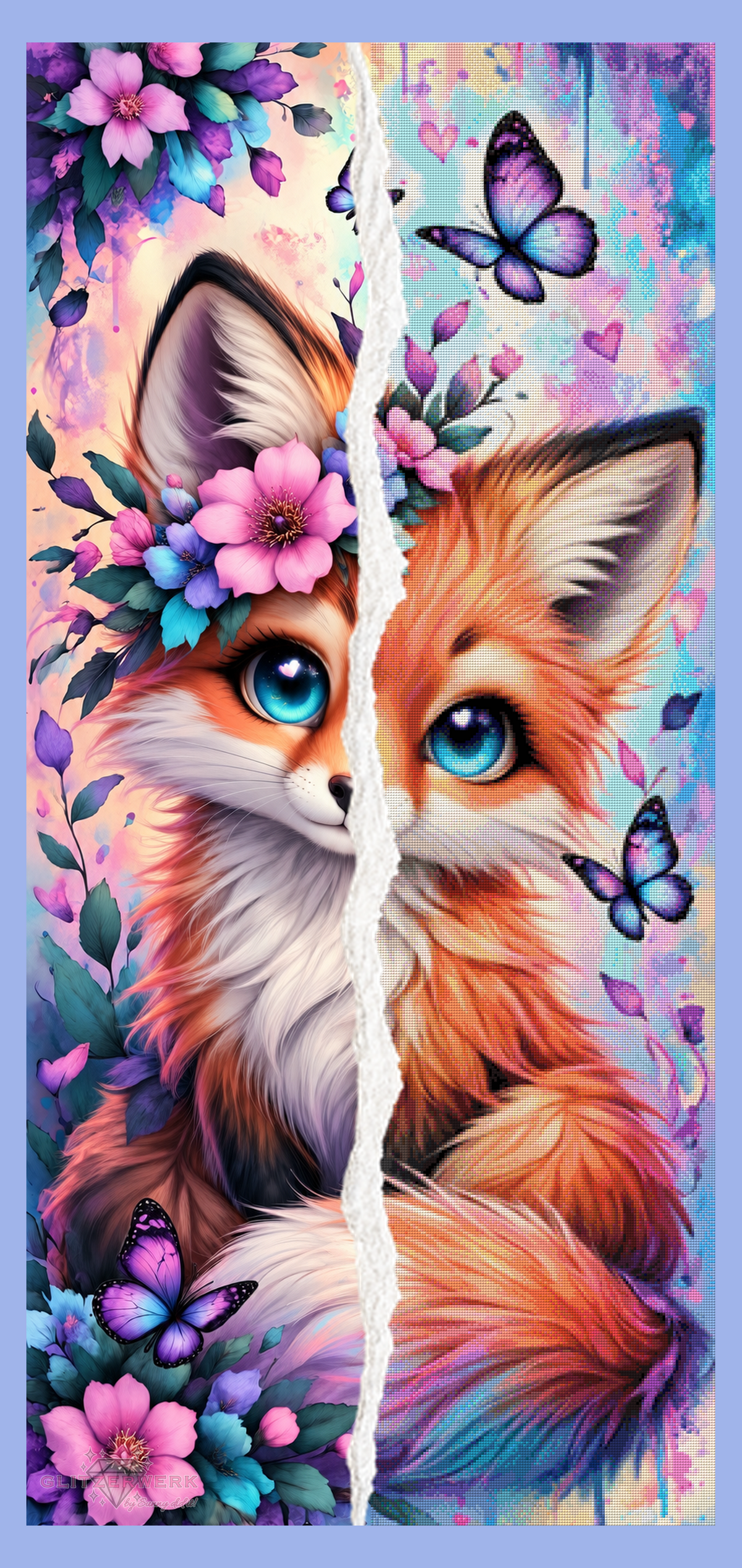 Fuchszauber by Tiki_DIAMONDS.ai 65x140cm 165 Farben