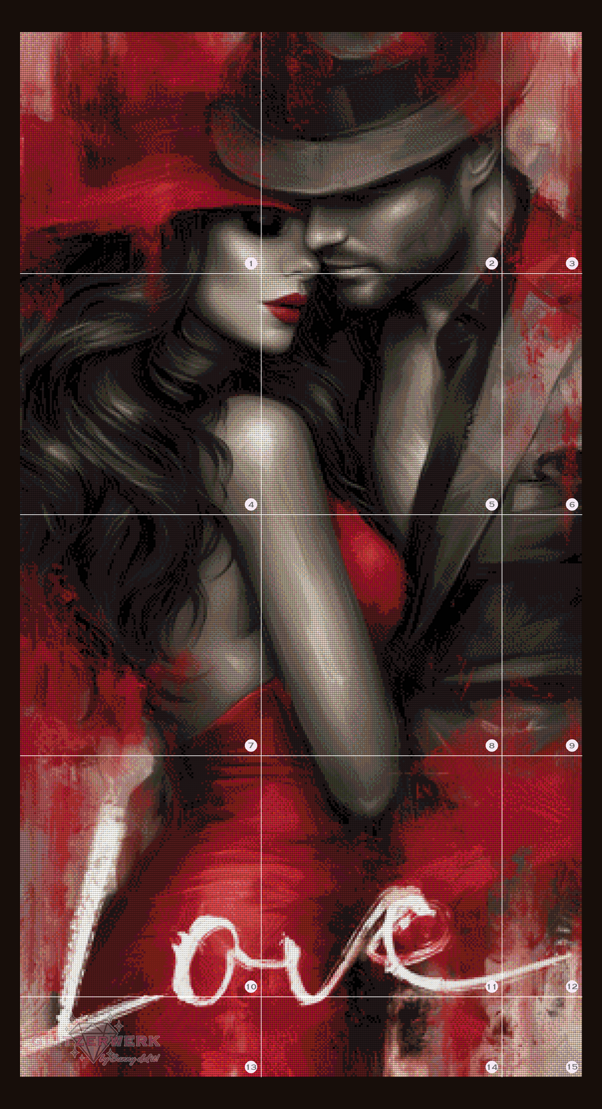 Sin in Red by Sunny did it! 70x130cm 110 Farben