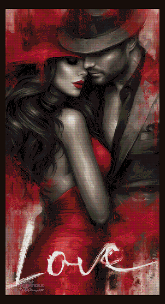 Sin in Red by Sunny did it! 70x130cm 110 Farben