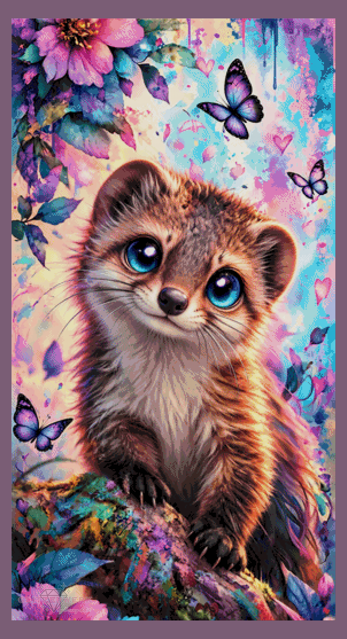 Fluffy Wonder by Tiki_DIAMONDS.ai 70x130cm 140 Farben