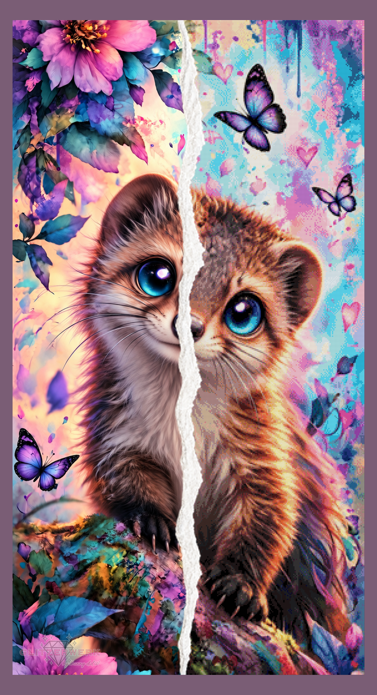 Fluffy Wonder by Tiki_DIAMONDS.ai 70x130cm 140 Farben