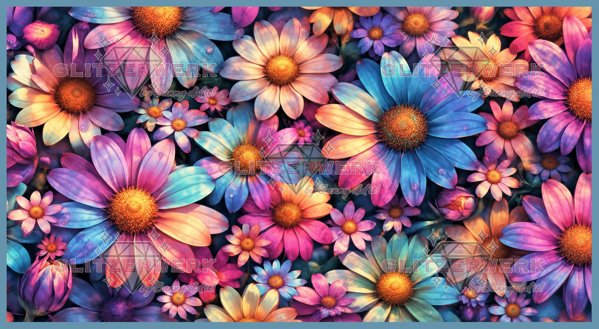 Blütenrausch by Tiki_DIAMONDS.ai 130x70cm 145 Farben