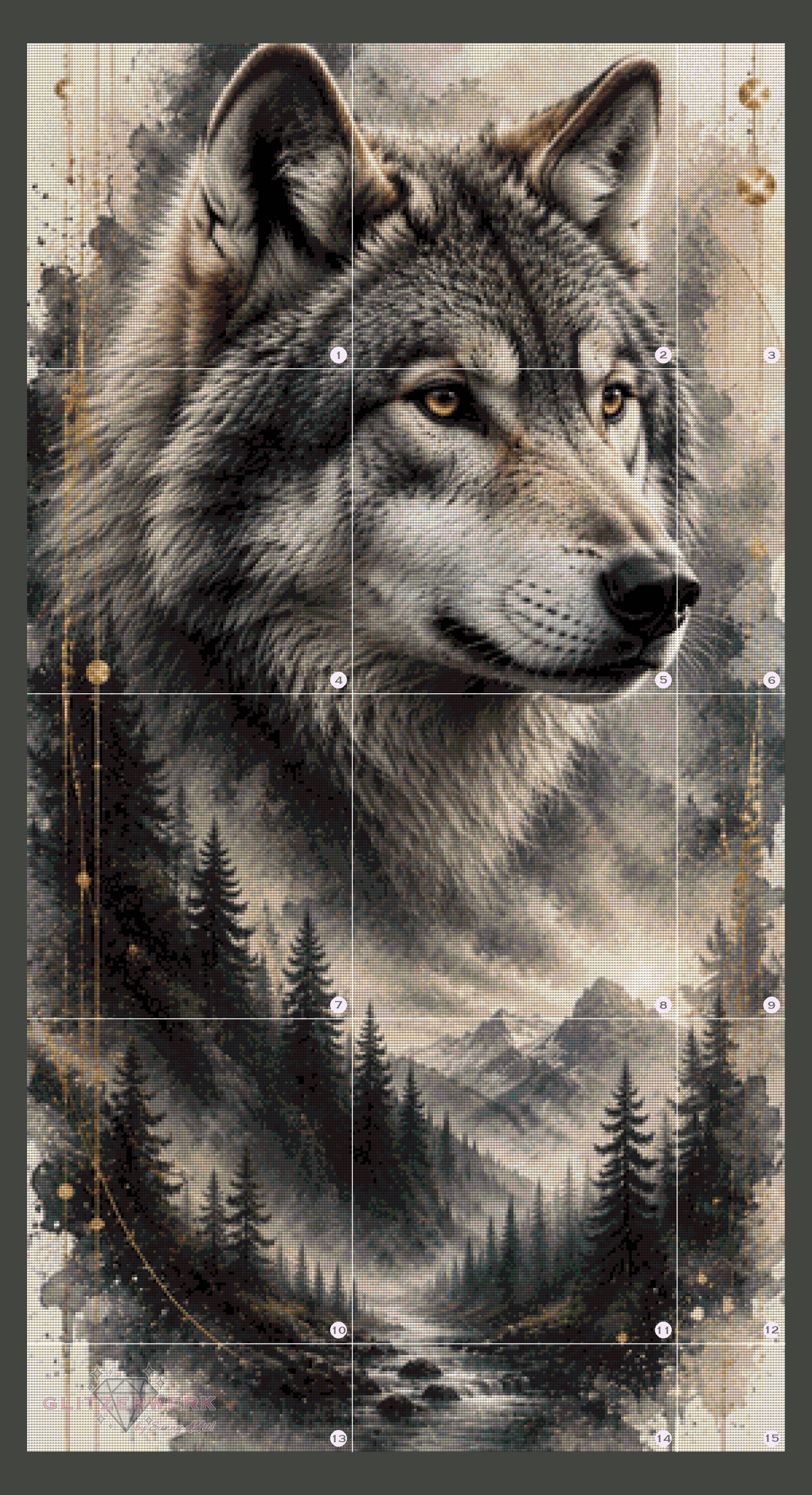 Wächter der Wälder by Kaira AI Art 70x130cm 75 Farben