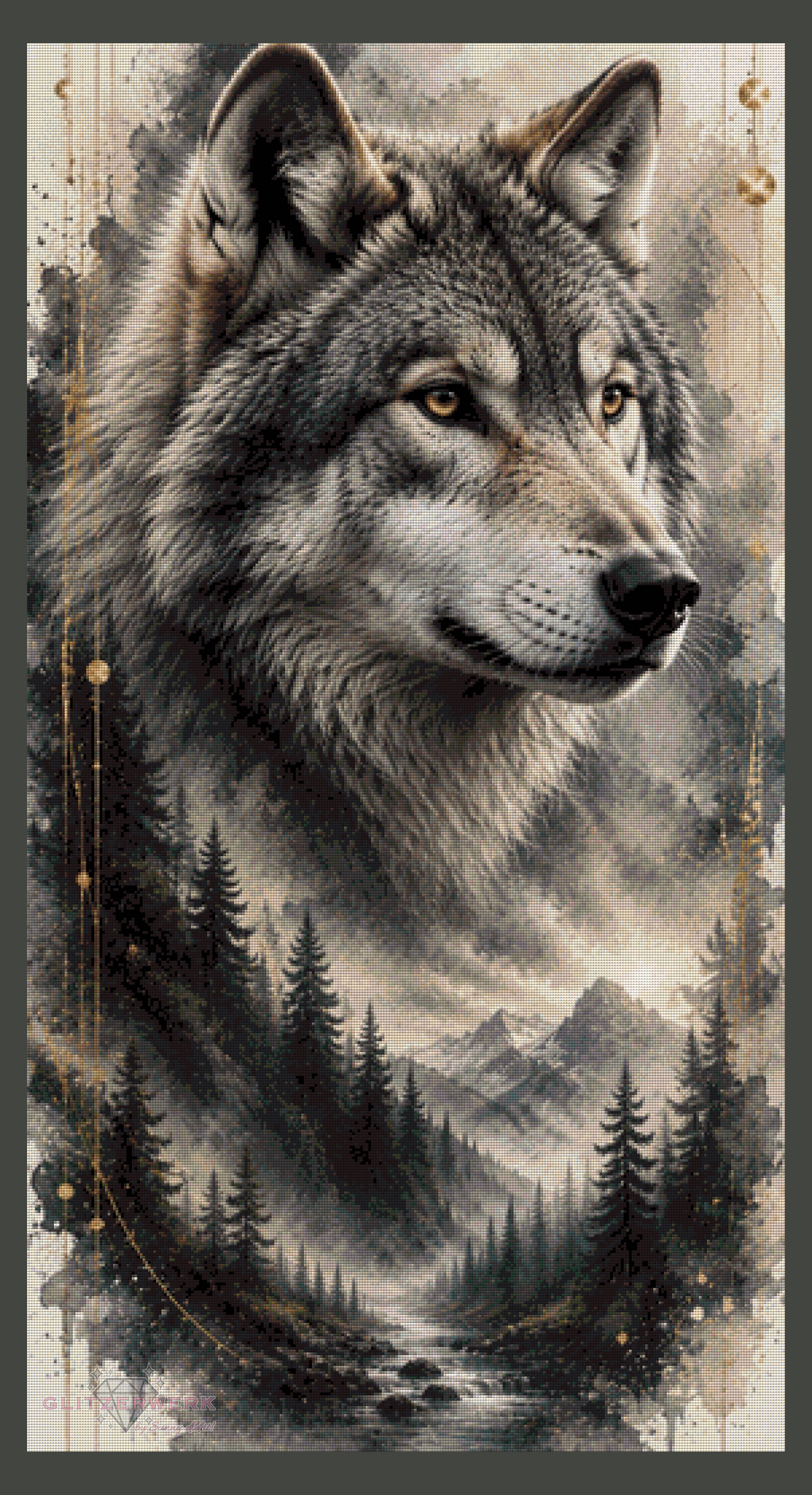 Wächter der Wälder by Kaira AI Art 70x130cm 75 Farben