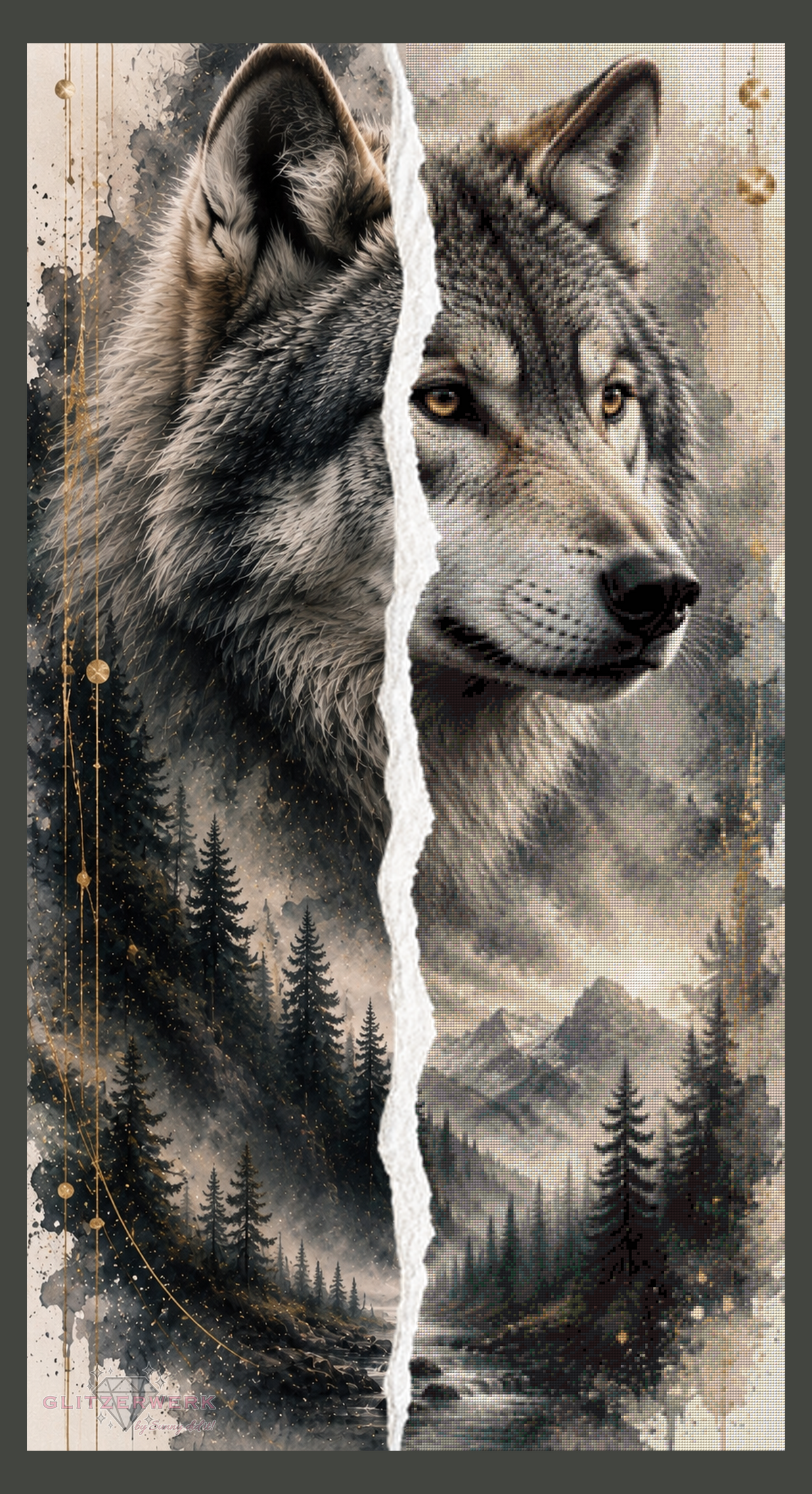 Wächter der Wälder by Kaira AI Art 70x130cm 75 Farben