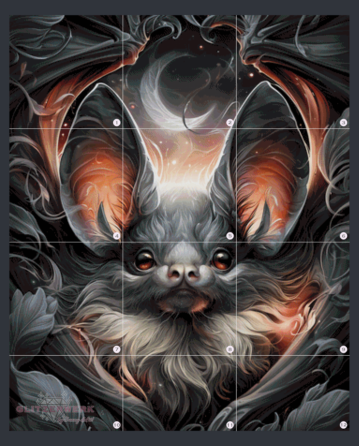 Moon Whisperer by Sunny did it! 90x110cm 125 Farben