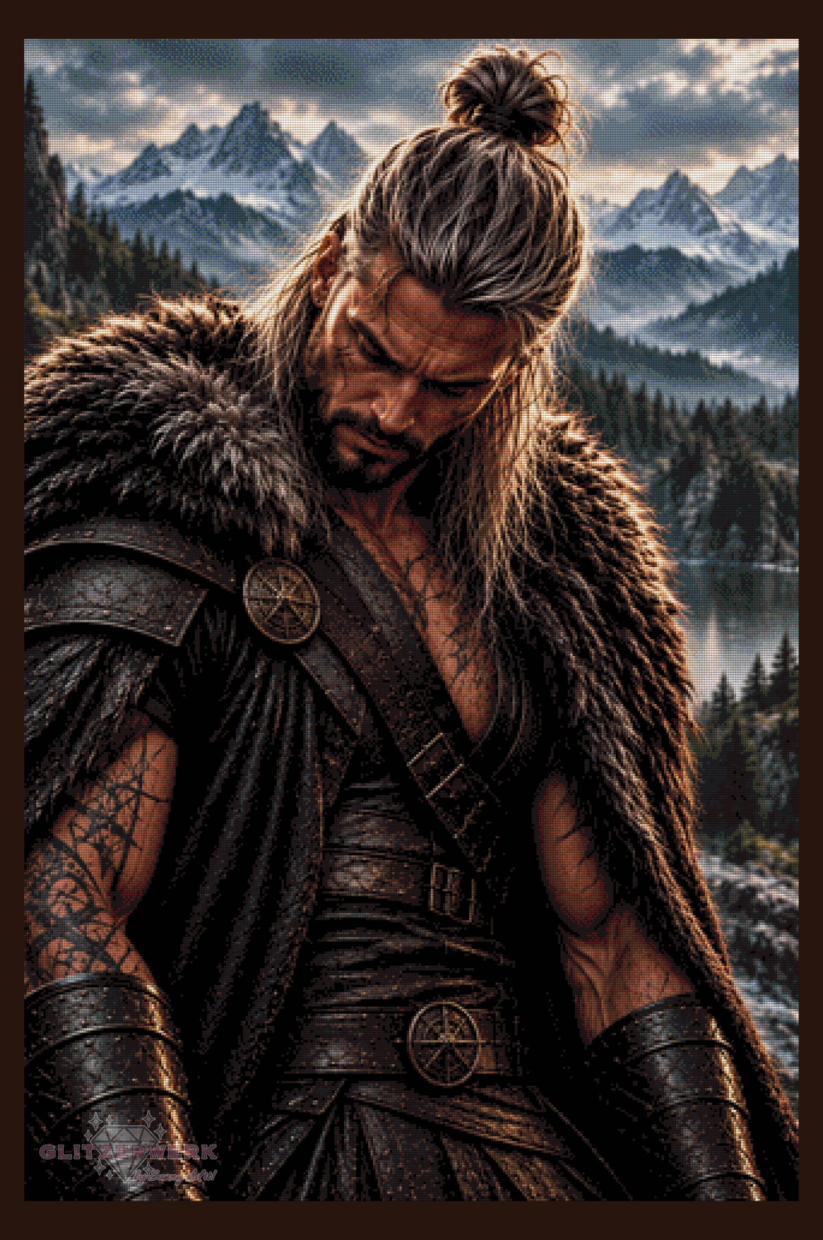 Heart of the Warrior by DieKleene.Ai 80x120cm 125 Farben