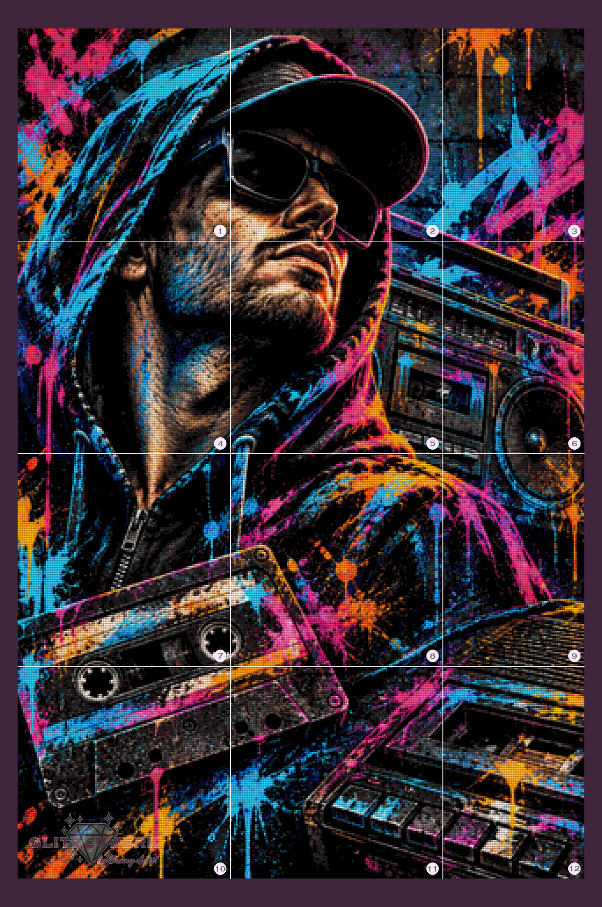 Back to the Beats by Kaira AI Art 80x120cm 210 Farben