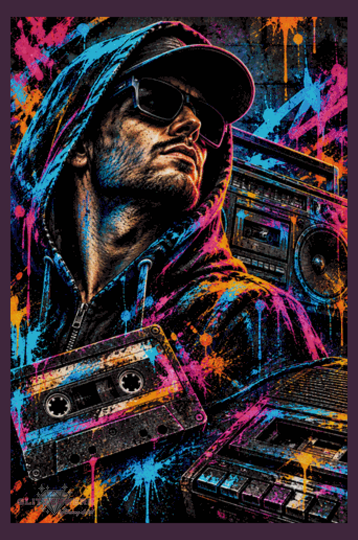 Back to the Beats by Kaira AI Art 80x120cm 210 Farben