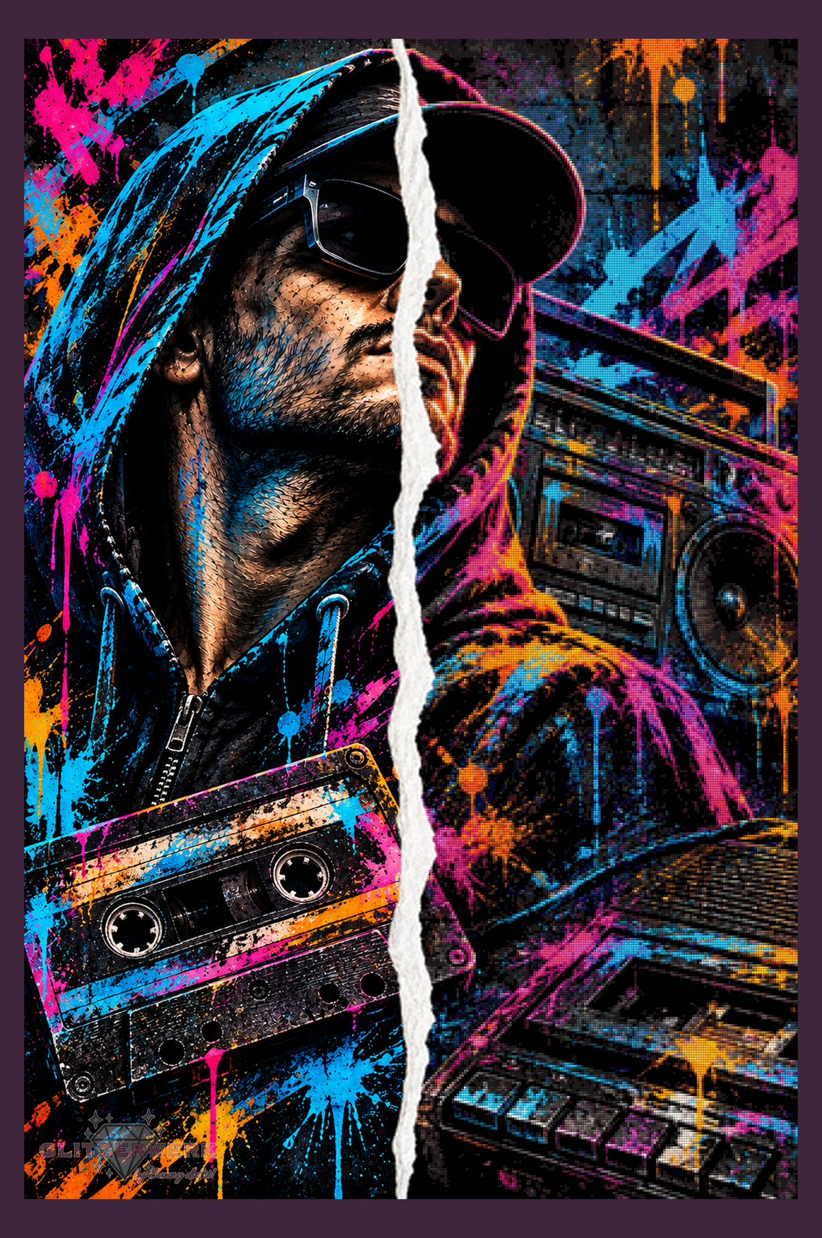 Back to the Beats by Kaira AI Art 80x120cm 210 Farben