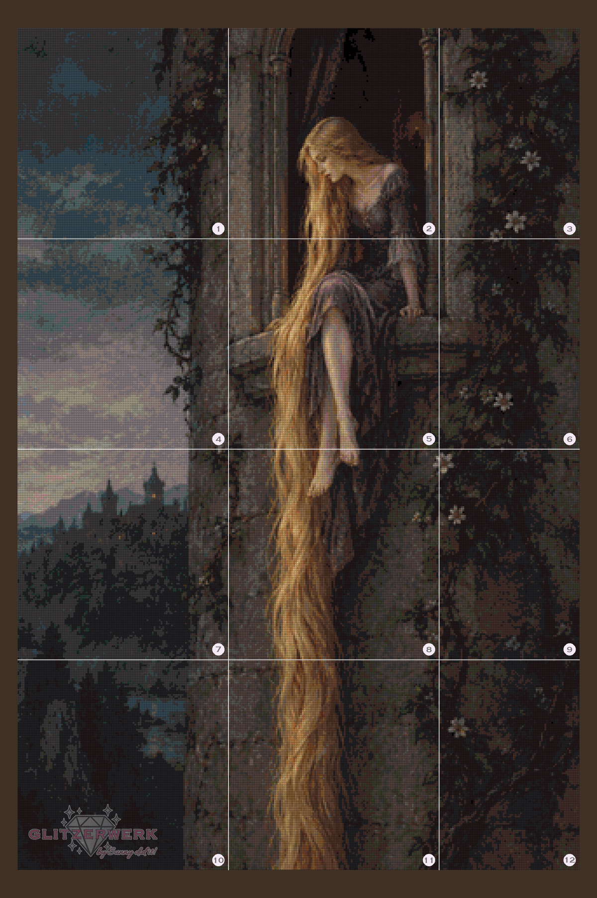 Lass Dein Haar herunter by MbS-Ai 80x120cm 60 Farben