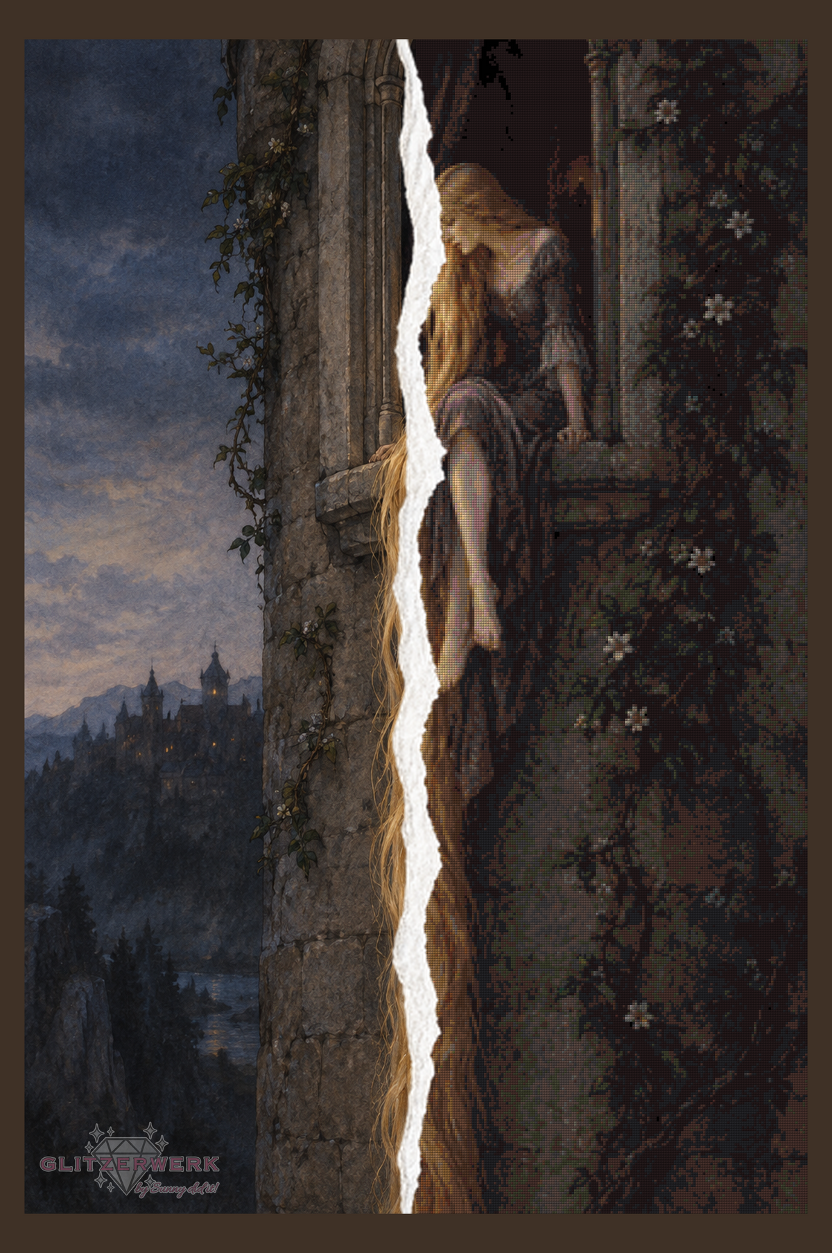 Lass Dein Haar herunter by MbS-Ai 80x120cm 60 Farben