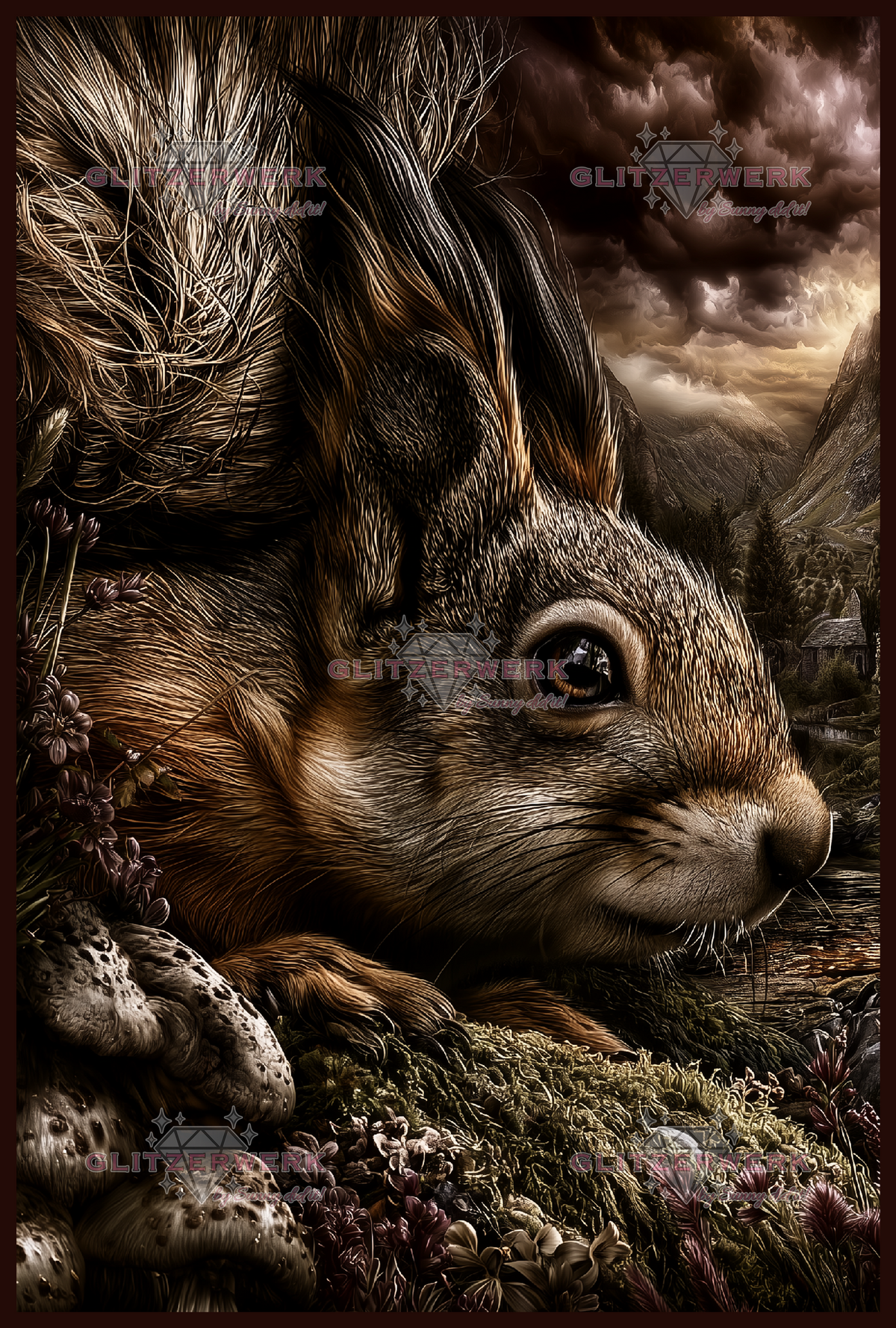 Wächterhörnchen by Sunny did it! 80x120cm 80 Farben