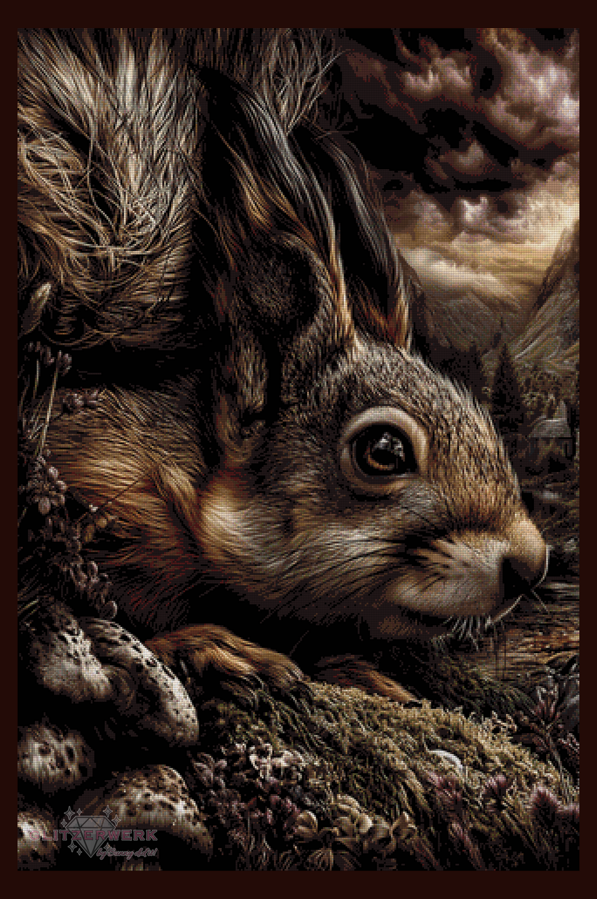 Wächterhörnchen by Sunny did it! 80x120cm 80 Farben
