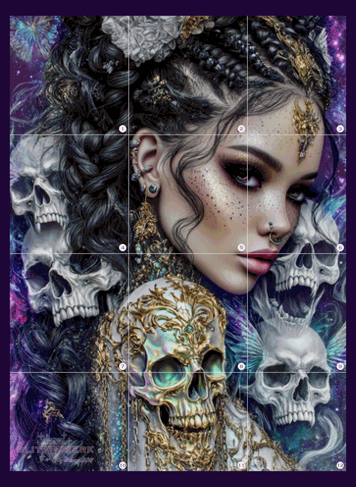 Gothic Glamour by Sandrietta_ai 85x115cm 135 Farben
