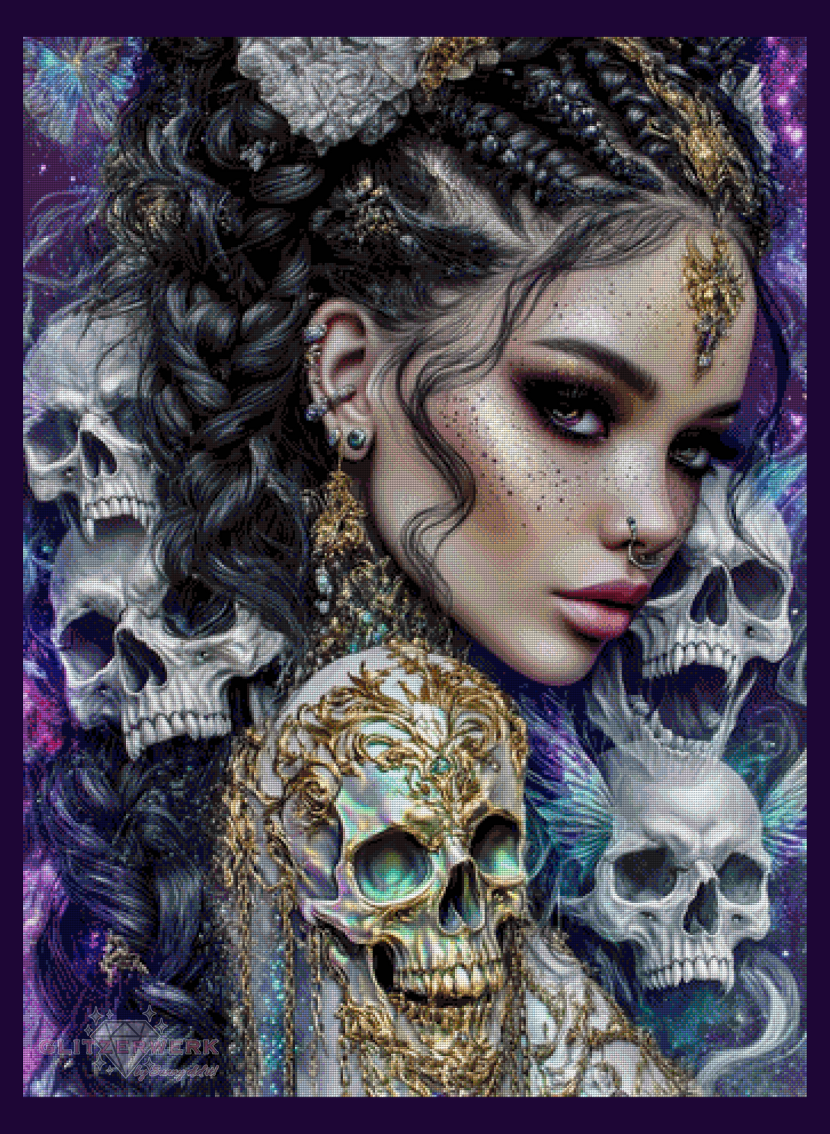 Gothic Glamour by Sandrietta_ai 85x115cm 135 Farben