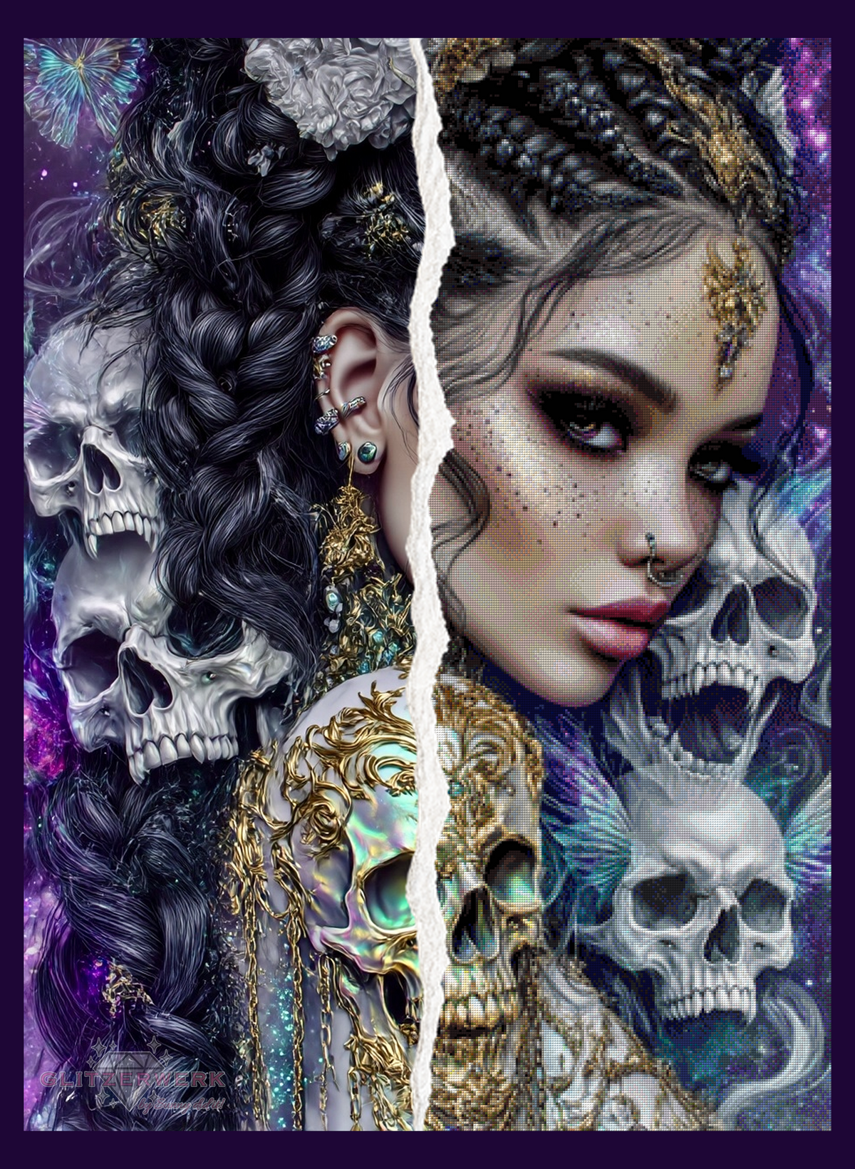 Gothic Glamour by Sandrietta_ai 85x115cm 135 Farben