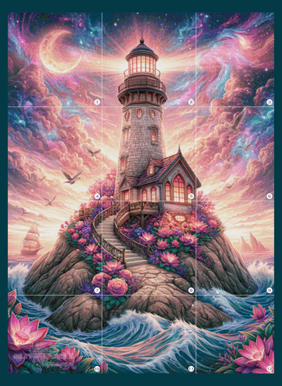 Das Licht der Küste by Funkelreich 85x115cm 135 Farben