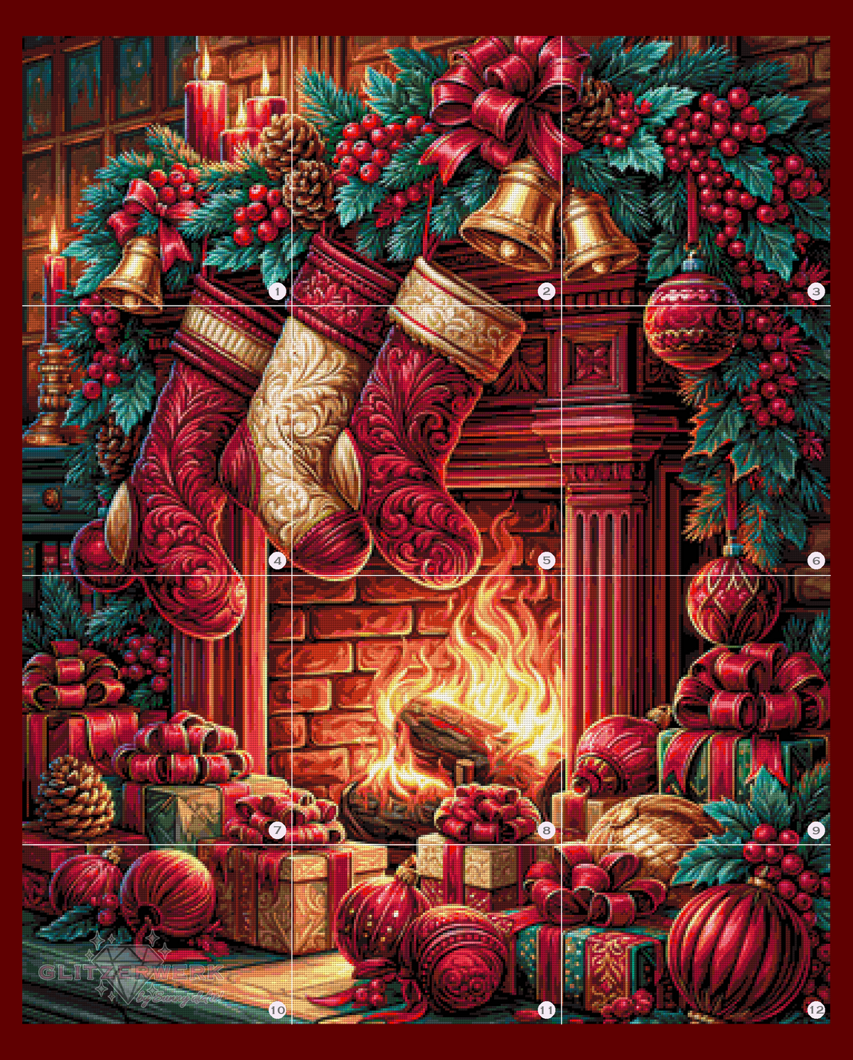 Kuschelige Weihnachtszeit by Funkelreich 90x110cm 135 Farben