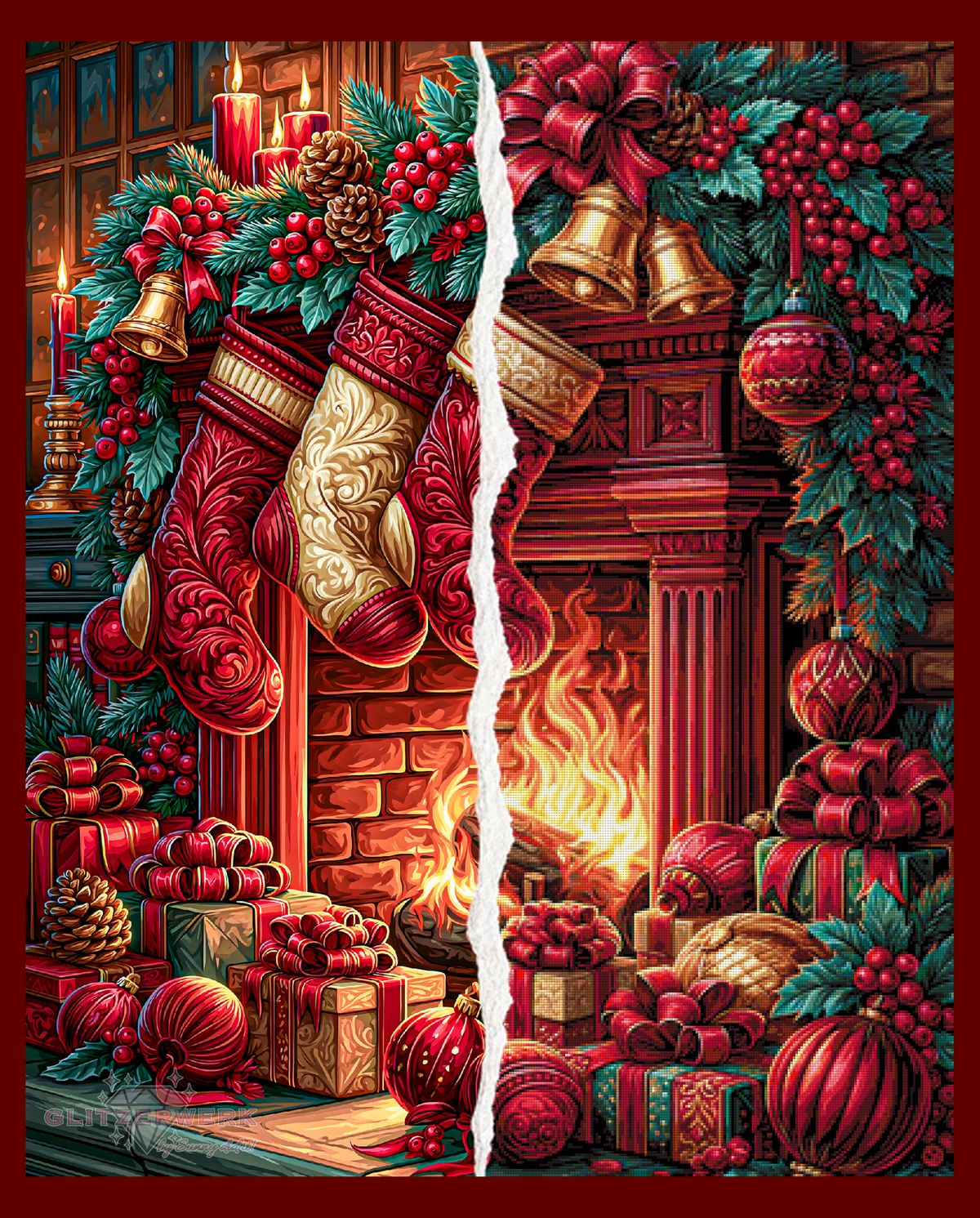 Kuschelige Weihnachtszeit by Funkelreich 90x110cm 135 Farben