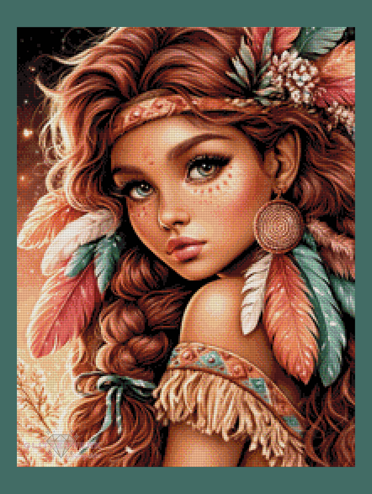 Kind der roten Erde by Sunny did it! 50x65cm 100 Farben