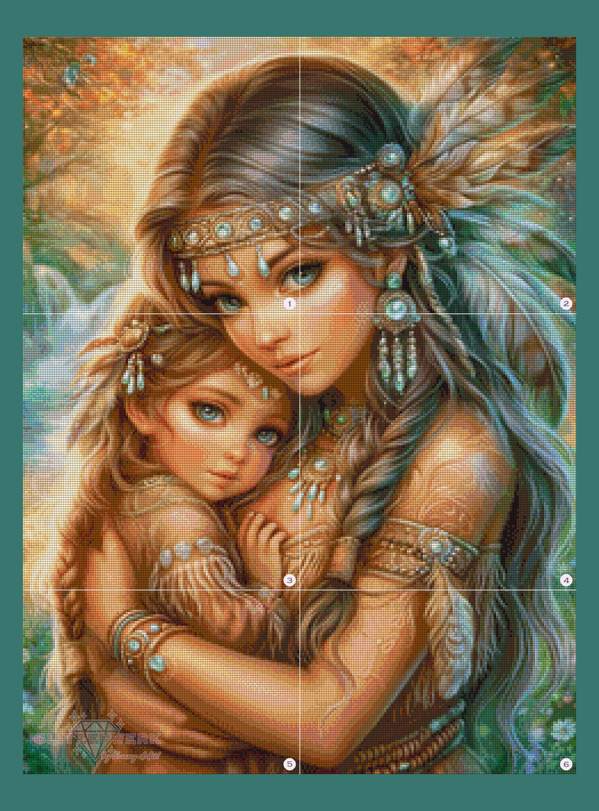 Loving Embrace by Sunny did it! 60x80cm 100 Farben