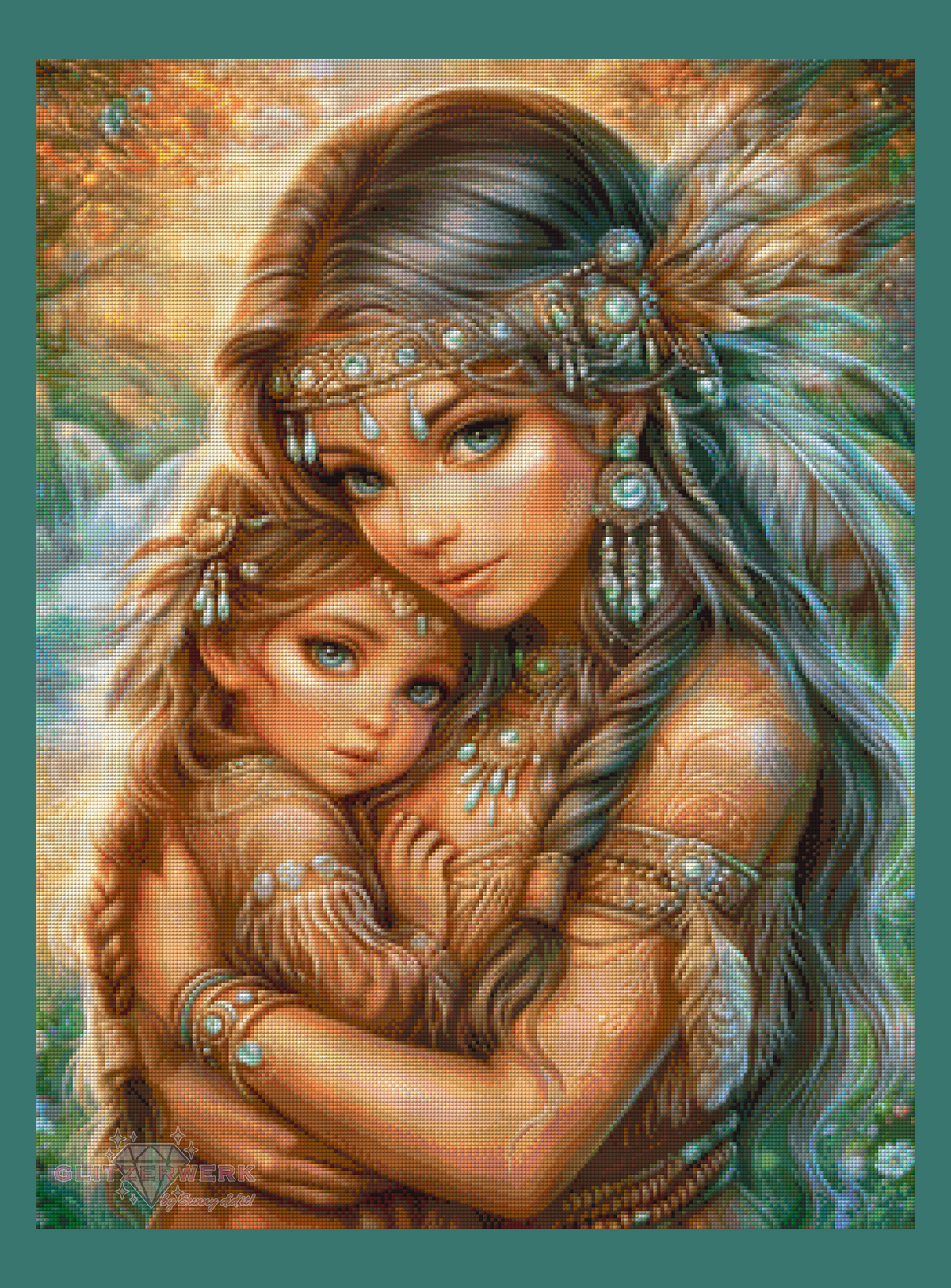 Loving Embrace by Sunny did it! 60x80cm 100 Farben