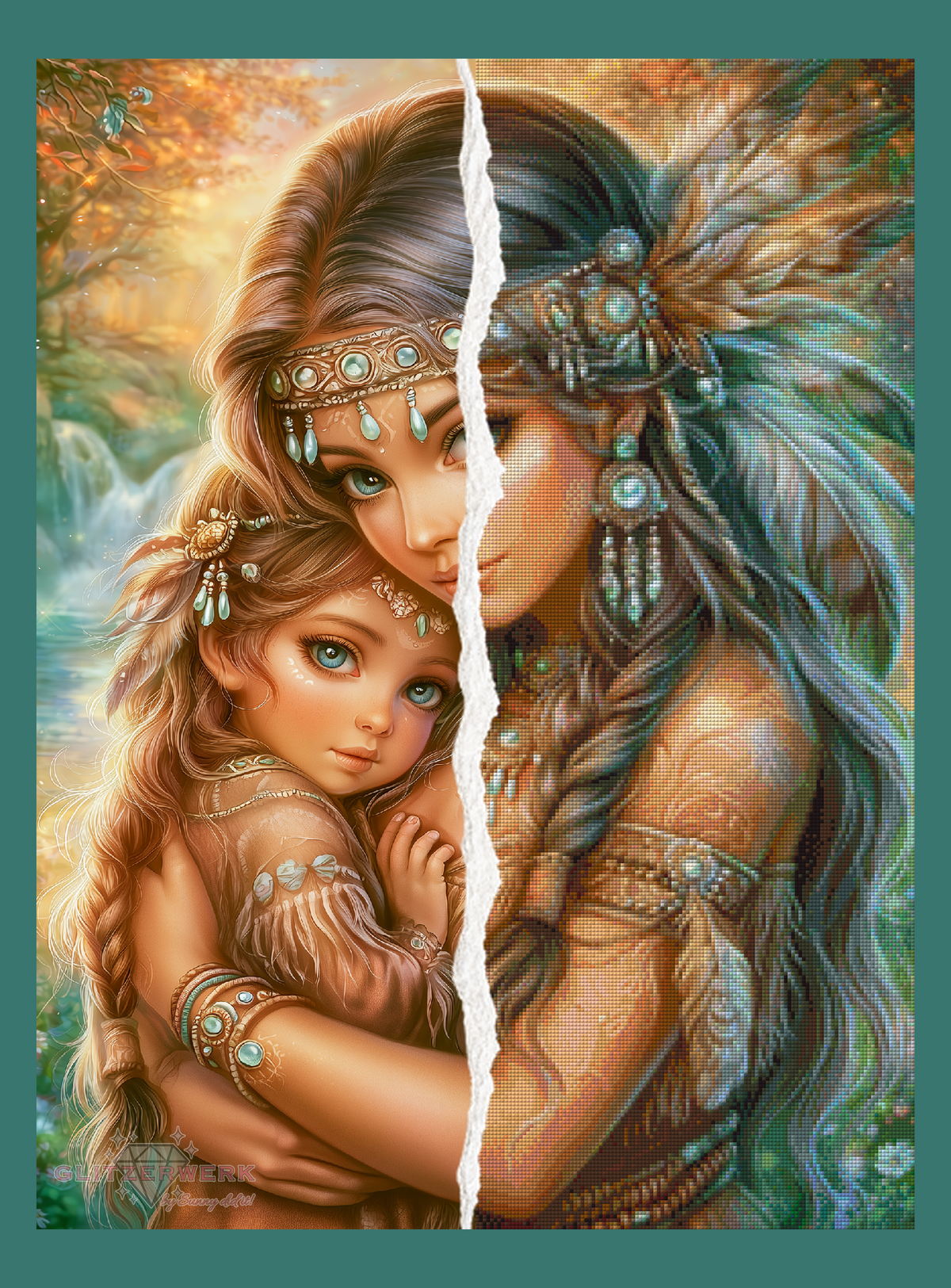 Loving Embrace by Sunny did it! 60x80cm 100 Farben