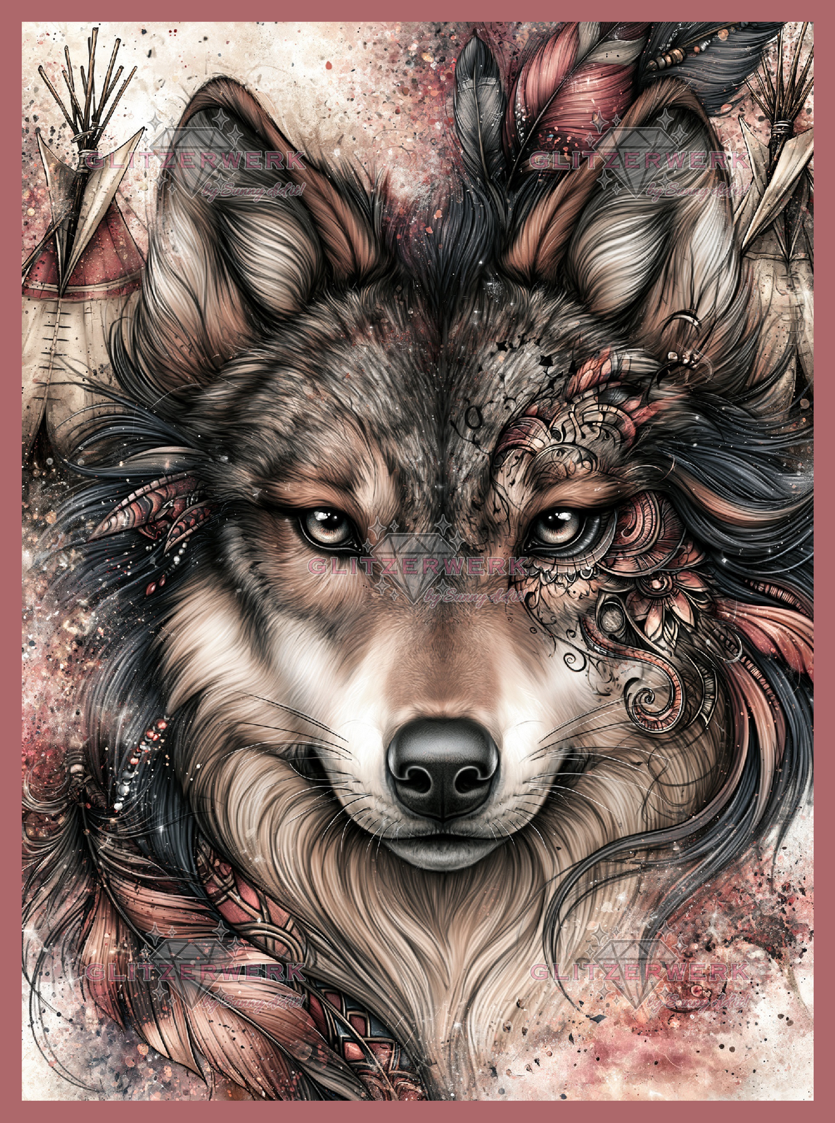 Spirit of the Wild by Sweet_Loco_AI 55x75cm 80 Farben