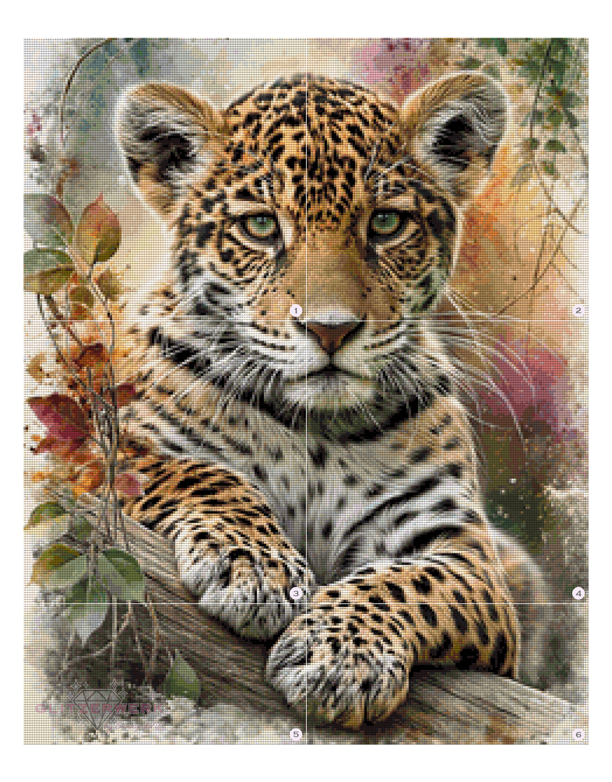 Wilde Eleganz by Funkelreich 60x75cm 105 Farben